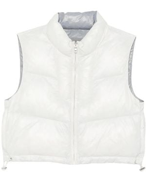 Patrizia Pepe Reversible Padded Vest - White