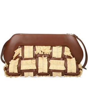 THEMOIRÈ Fringed Satchel Cross Body Bag - Brown