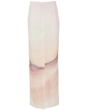 Nanushka Button-Down Maxi Skirt - White