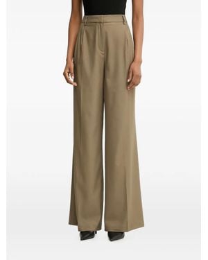 Morgan Pantalones Anchos Con Pinzas - Neutro