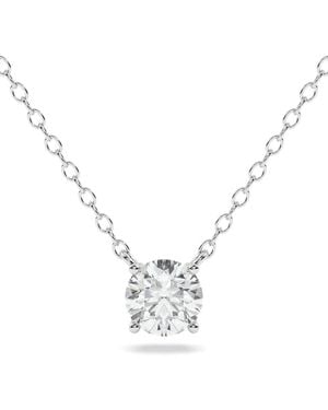 Diamond Essentials Lobster-Clasp-Fastening Diamond Necklace - Metallic