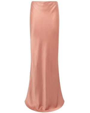 Blugirl Blumarine Maxirock Mit Satinoptik - Weiß