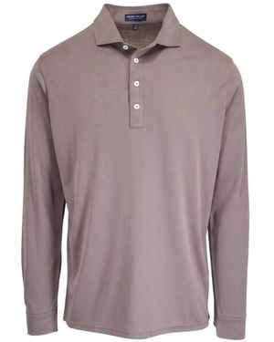 Peter Millar Long-Sleeve Polo Shirt - Purple