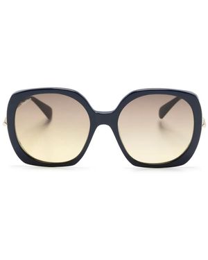 Max Mara Eyewear スクエアフレーム サングラス - ナチュラル