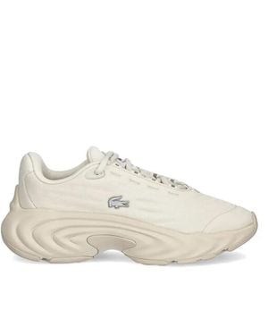 Lacoste Baskets À Détail De Logo - Blanc