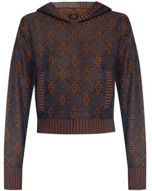 Etro パターン パーカー - ブラック