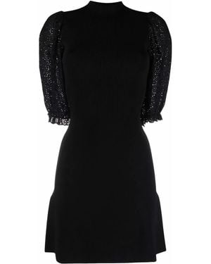 Maje Short-Sleeve Knit Dress - Black
