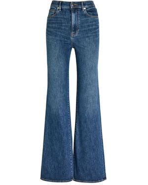 Veronica Beard Crosbie Flared Jeans - Blue