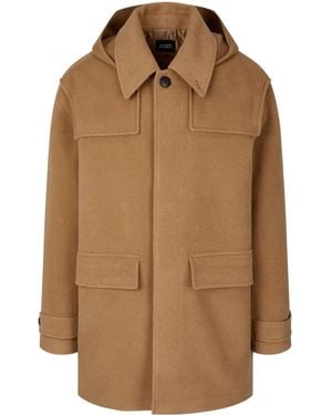 Studio Tomboy X Duffle-Detail Mid-Length Coat - Brown