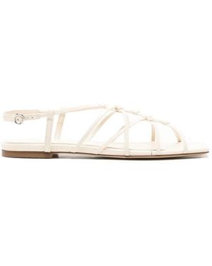 Aeyde Anisa Knot-Detail Sandals - White