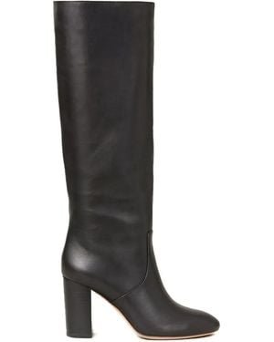 Loeffler Randall 85Mm Leather Knee-High Boots - Black