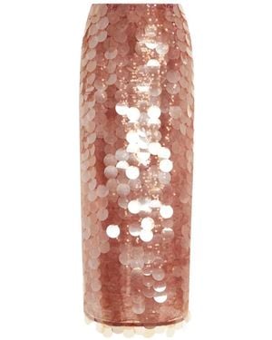 16Arlington Dia Sequinned Midi Skirt - White