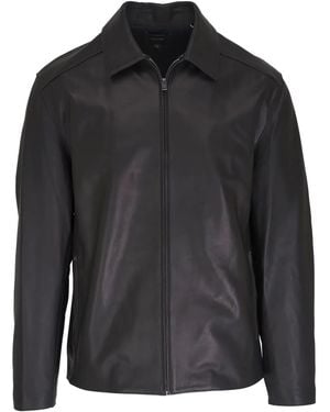 Vince Leather Jacket - Black