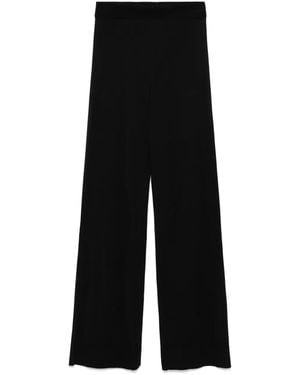 TOTEME Wide Knitted Pants - Black