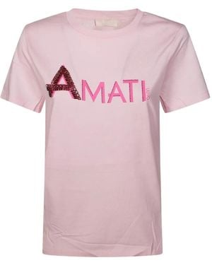 Liu Jo Short-Sleeve T-Shirt - Pink