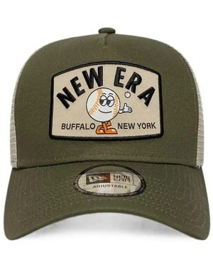 KTZ Summer Patch 9Forty A-Frame Logo-Patch Mesh-Panel Trucker Hat - Green
