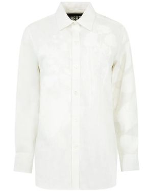 Libertine Floral-Pattern Linen Shirt - White