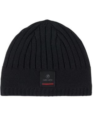 Bogner Fire + Ice Eastan Ribbed-Knit Beanie Hat - Black