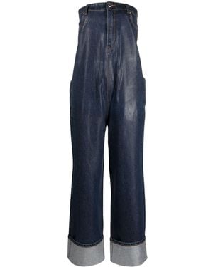 Alexander Wang Strapless Denim Jumpsuit - Blue