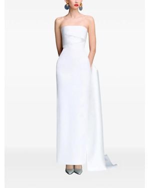Solace London The Kinsley Strapless Dress - White