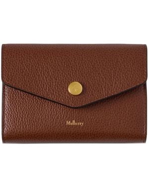 Mulberry Press-Stud Wallet - Brown