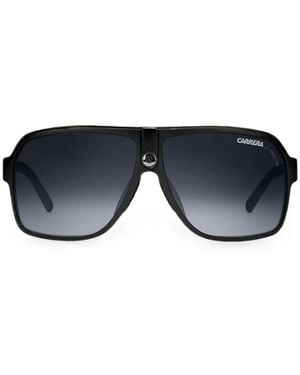 Carrera Logo-Plaque Pilot-Frame Sunglasses - Black