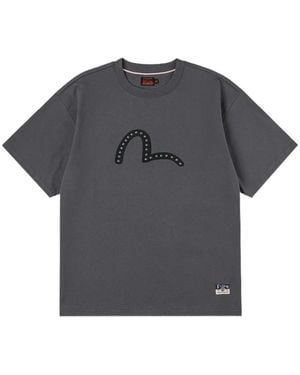 Evisu Seagull Printed T-Shirt - Grey