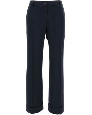 Alberto Biani Belt-Loop Trousers - Blue