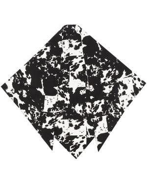 Rodebjer Abstract-Print Scarf - Black