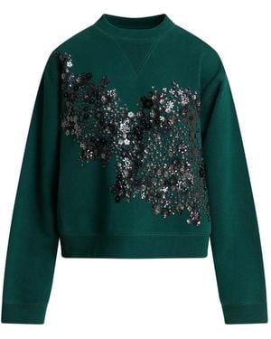 Essentiel Antwerp Sequin-Embellished Sweatshirt - Green
