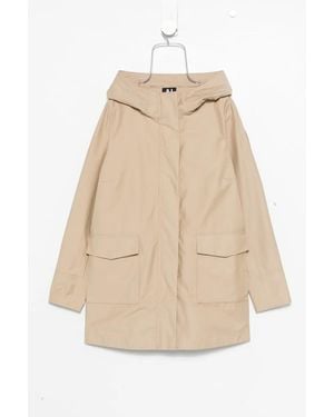 Bomboogie Hooded Pocketed Jacket - Natural
