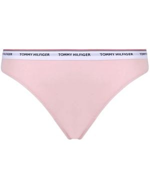 Tommy Hilfiger Drie Strings Met Logoband - Roze