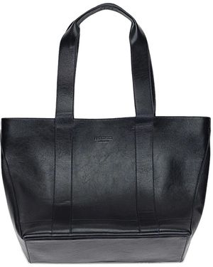 Aimé Leon Dore Debossed-Logo Leather Tote Bag - Black
