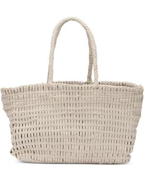 Dragon Diffusion Terrafino Woven Leather Tote Bag - Natural
