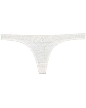 Gilda & Pearl Rita Lace Thong - White