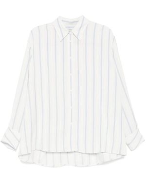RECTO. Gestreiftes Hemd Im Layering-Look - Weiß