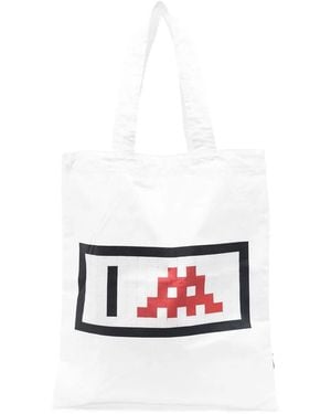Comme des Garçons Graphic-Print Tote Bag - White