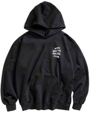 ANTI SOCIAL SOCIAL CLUB Logo-Print Hoodie - Black