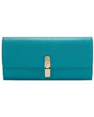 Furla Iride Continental Leather Wallet - Blue