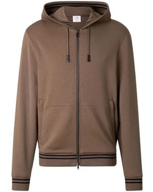 Bogner Forest Drawstring Zip-Up Hoodie - Brown