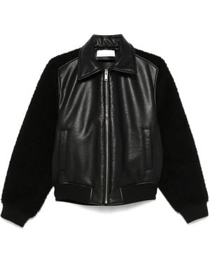Random Identities Faux-Leather Jacket - Black