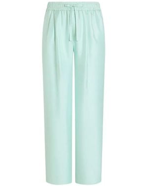 Dolce & Gabbana Silk Twill Jogging Trousers - Green