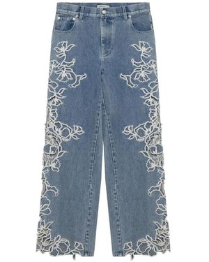 Jonathan Simkhai Porter Embroidered Jeans - Blue