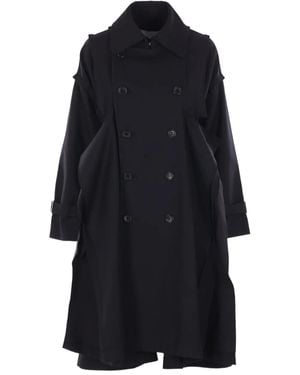 Comme des Garçons Double-breasted trench coat - Azul