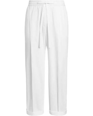 Dolce & Gabbana Cotton Poplin Jogging Trousers - White