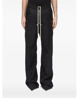 Rick Owens Drawstring Wide-Leg Pants - Black