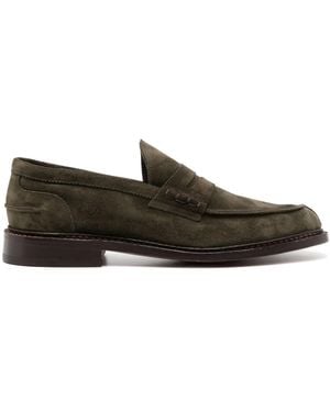 Tricker's Adam Suede Penny Loafers - Green