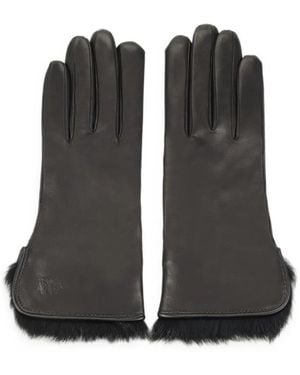 Lottusse Viena Fur-Trim Gloves - Black
