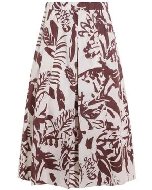 Antonelli Floral-Print Skirt - White