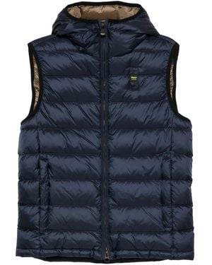 Blauer Arden Hooded Padded Gilet - Blue